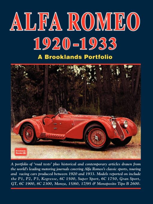 ALFA ROMEO 1920-1933 - ROAD TEST PORTFOLIO