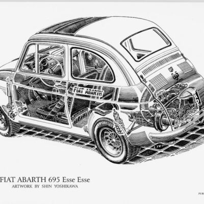 Fiat Abarth 695 Esse Esse 8.5 X 11