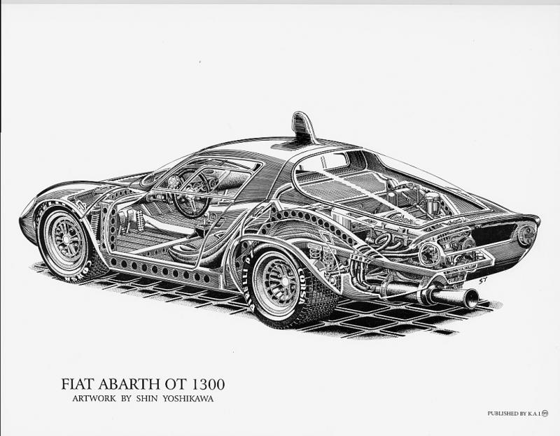 Fiat Abarth OT 1300 Cutaway 8.5 X 11