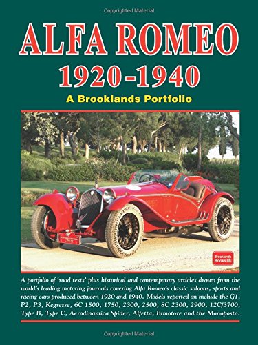 Alfa Romeo 1920-1940 a Brooklands Portfolio