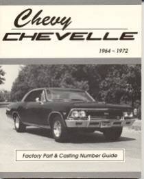 Chevy Chevelle Factory Part and Casting Number Guide 1964-72