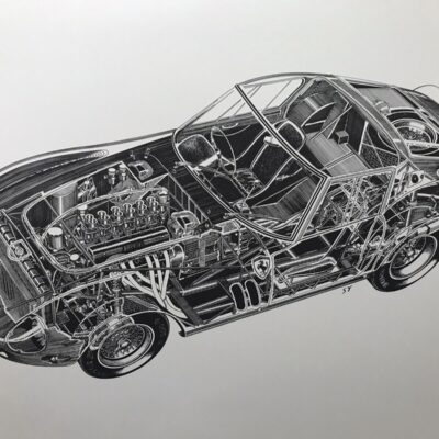 Ferrari F 250 Testa Rossa Cutaway