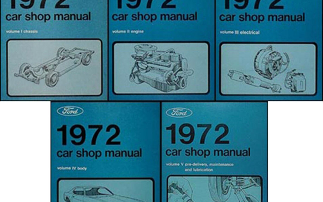 1972 Ford Cars factory shop manual – 5 volume set