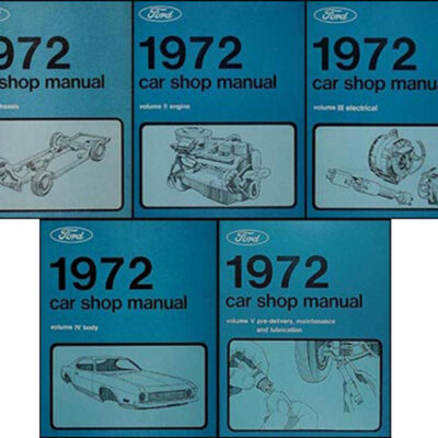 1972 Ford Cars factory shop manual - 5 volume set