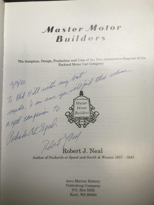 Master Motor Builders Limited Special Edition 375/500 Signed Robert J. Neal 2000 - Image 3