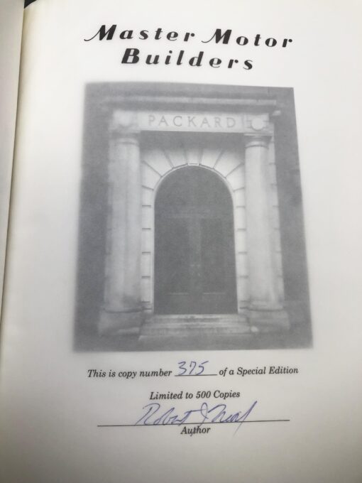 Master Motor Builders Limited Special Edition 375/500 Signed Robert J. Neal 2000 - Image 2