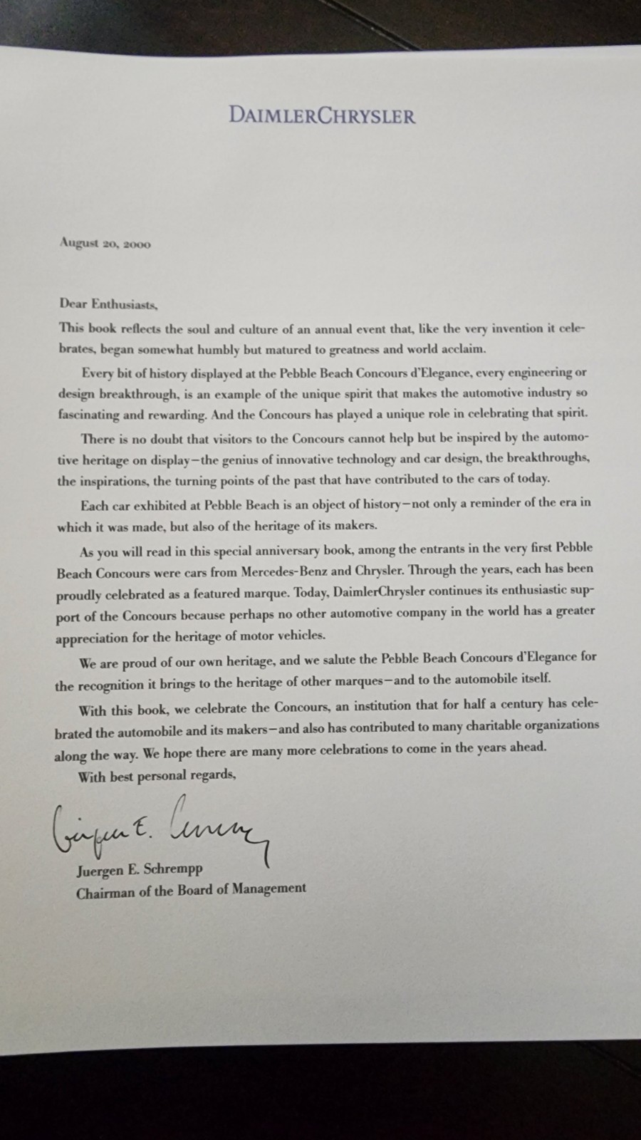 Pebble Beach Concours d'Elegance 50th Anniversary Book - Image 3