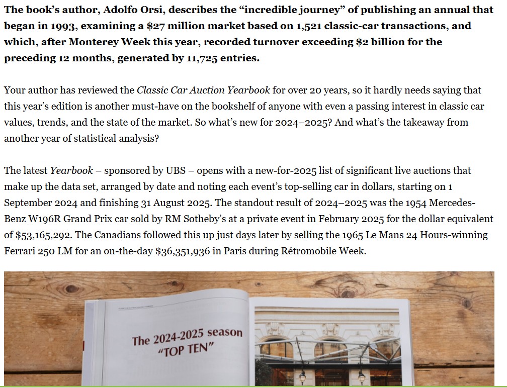 Classic Car Auction Yearbook 2024-2025 - Image 5